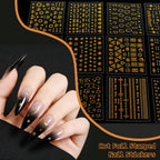 Demonstration of self adhesive sticker application with tweezers