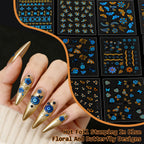 Full collection of 90 sheets of DIY nail art stickers