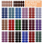 Wokoto nail art sticker set 20 sheets and file