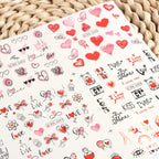 Mangoit Valentine's Day manicure inspiration using water decals