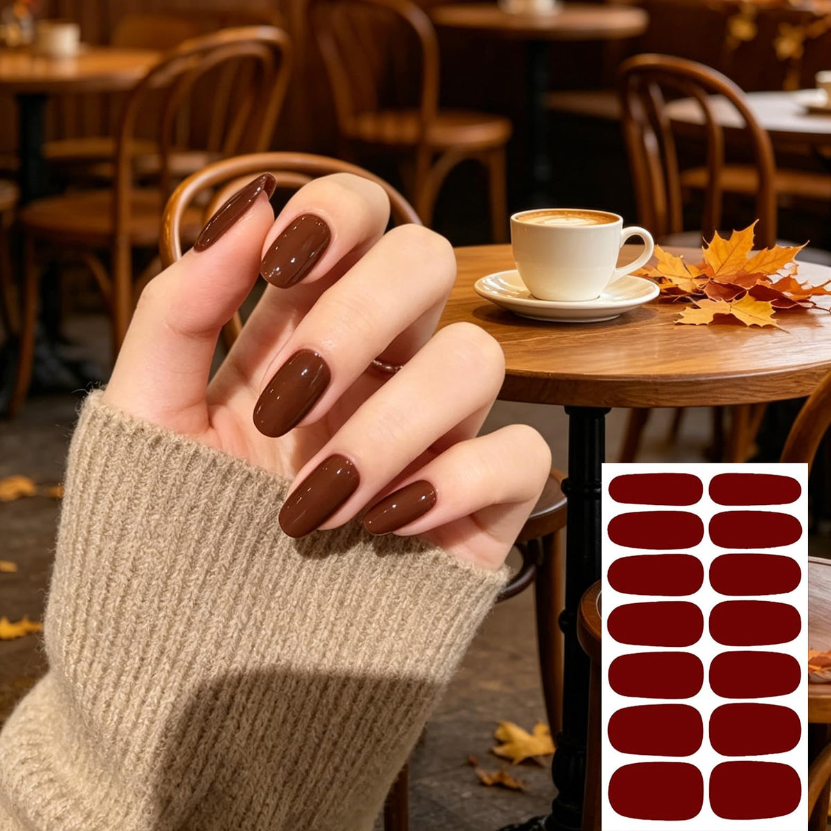 Professional DIY nail art using Wokoto gel wraps