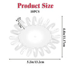 Transparent plastic nail polish display wheels for manicure
