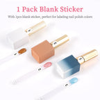 Nail art practice kit with 50 sticks and metal ring