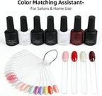 Novsix nail swatches with metal ring organizer