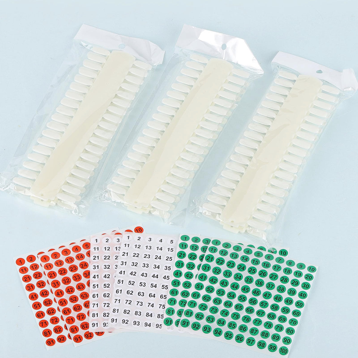 Tbestmax nail color swatch set packaging and components