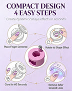 Top view of pink cat eye magnetic nail tool