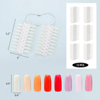 Double layer nail color chart for gel and acrylic