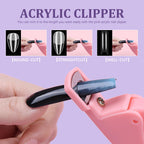 Professional acrylic nail tips for salon grade extensions