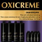 Italian manufactured Créé hair developer cream close up packaging