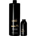 Authentic Créé hair care products imported developer bottle back label
