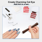 Professional nail art magnet set for cat eye polish