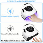 Top view of Wisdompark gel nail curing lamp