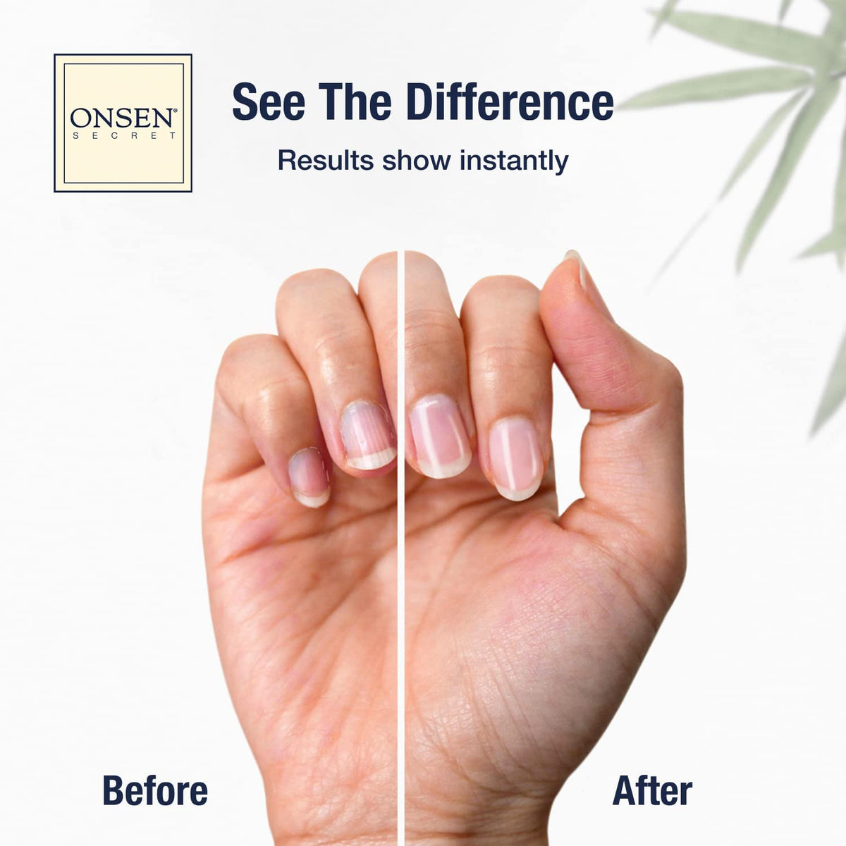 Onsen Secret Japanese mineral nail treatment set packaging