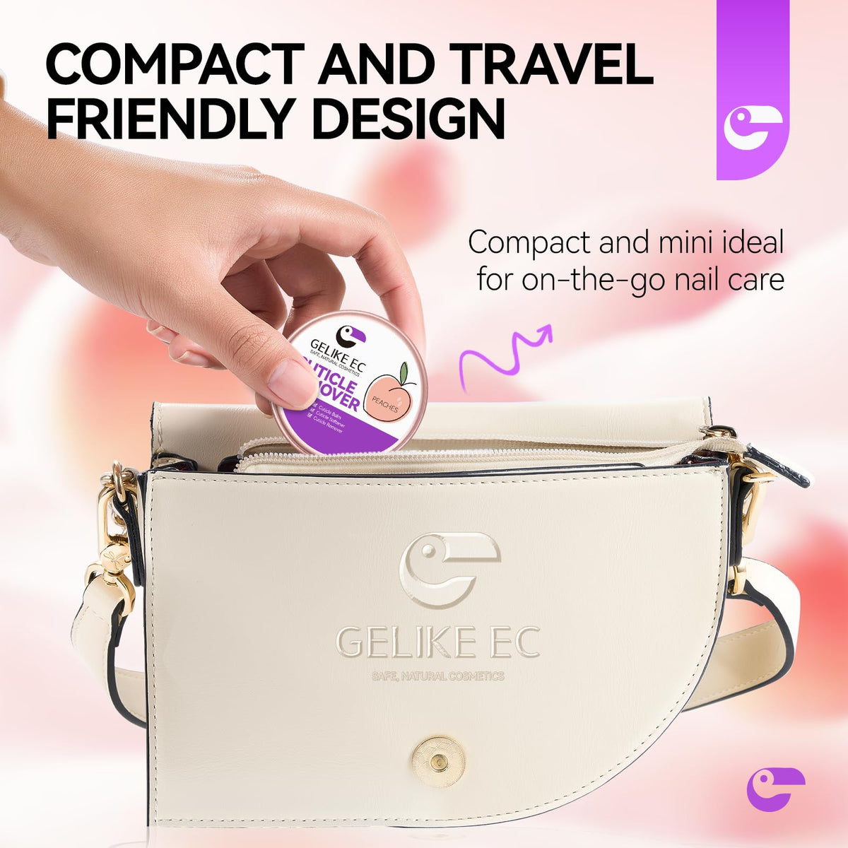 Healthy hydrated nails after using Gelike Ec cuticle balm