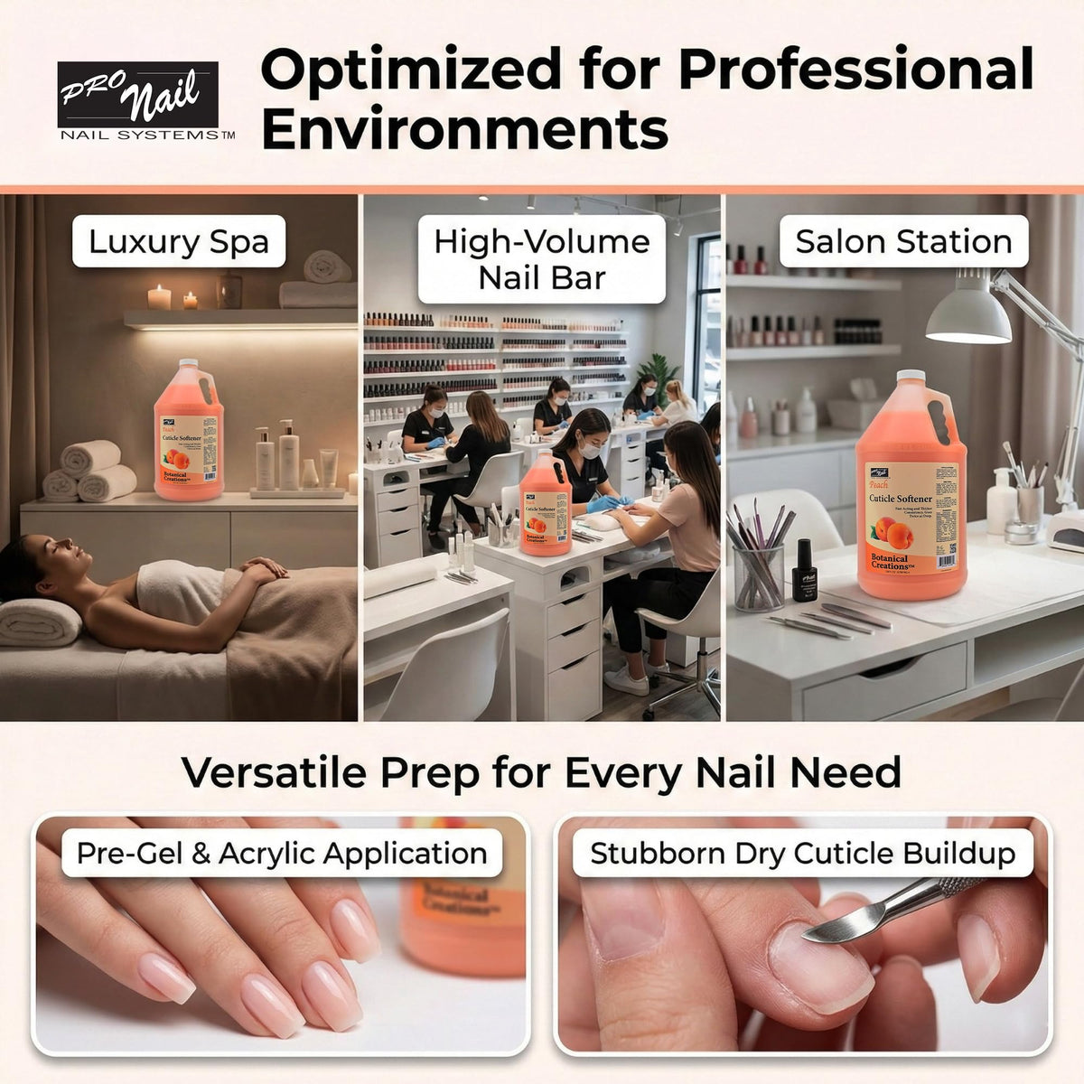 Pro Nail 128 Fluid Ounce cuticle cream bottle labels