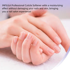 Instructions for using Nxj Infilila cuticle softener on nails
