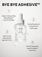 Close up of Celebritips nail remover bottle on white background