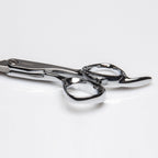 Ergonomic semi offset handle design of Fromm Explore professional salon shears
