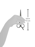 Tweezerman ice tempered stainless steel styling shears for precise home hair trimming.