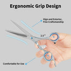 Homekoey matte black hairdressing scissors alongside the included black hair styling comb