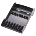 Tujuna barber shop shears stand organizer tray highlighting the durable black ABS plastic material