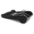 Tujuna minimalist black salon scissors organizer tray showing individual protective grooves