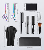 Vfaejll stainless steel hairdressing shears close up showing sharp blades and adjustment tension screw