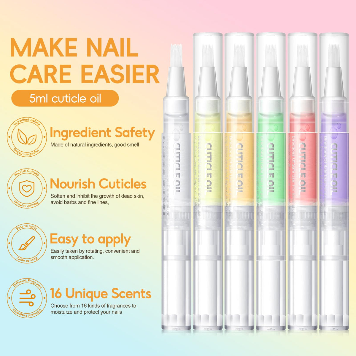 Coscelia cuticle revitalizer oil pens displayed in packaging