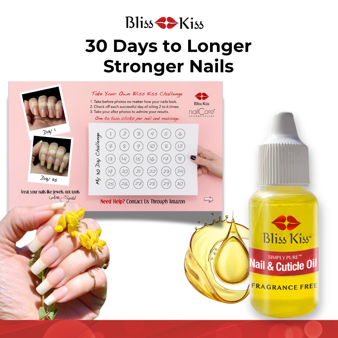 Bliss Kiss imported cuticle oil for healthy nail growth