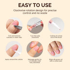 Applying Vitamin E enriched cuticle oil for nail health