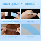 Stack of 60 pieces double sided hair system tape for lace fronts