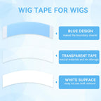 Molain waterproof wig tape strips showing adhesive texture