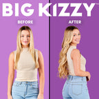 USA imported Big Kizzy extra hold hair extension tape replacement packaging back labels
