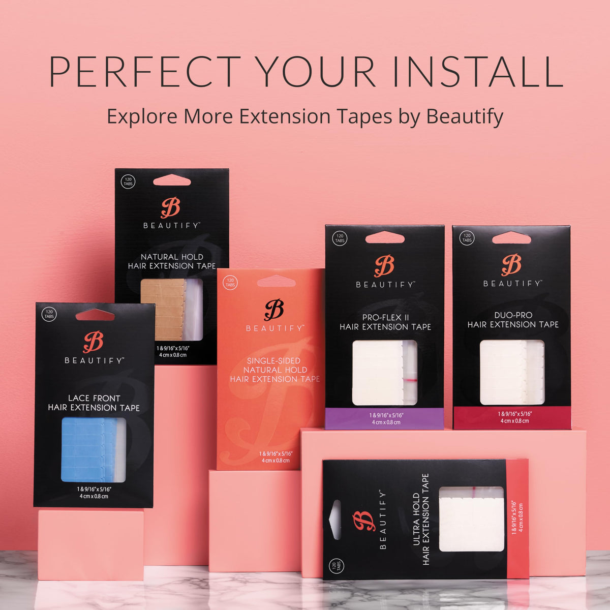 Strong hold shine free hair extension bonding tabs single sheet