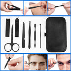 Close up of stainless steel nail scissors from Quripe set