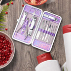 Zizzon nail care kit held in hand to show compact size