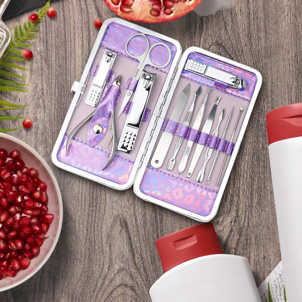 Zizzon nail care kit held in hand to show compact size