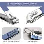 Blue portable manicure set for travel