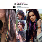 Demonstration of DIY hair feather extension application