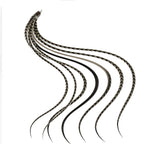 Monochromatic salt and pepper feather hair accessory