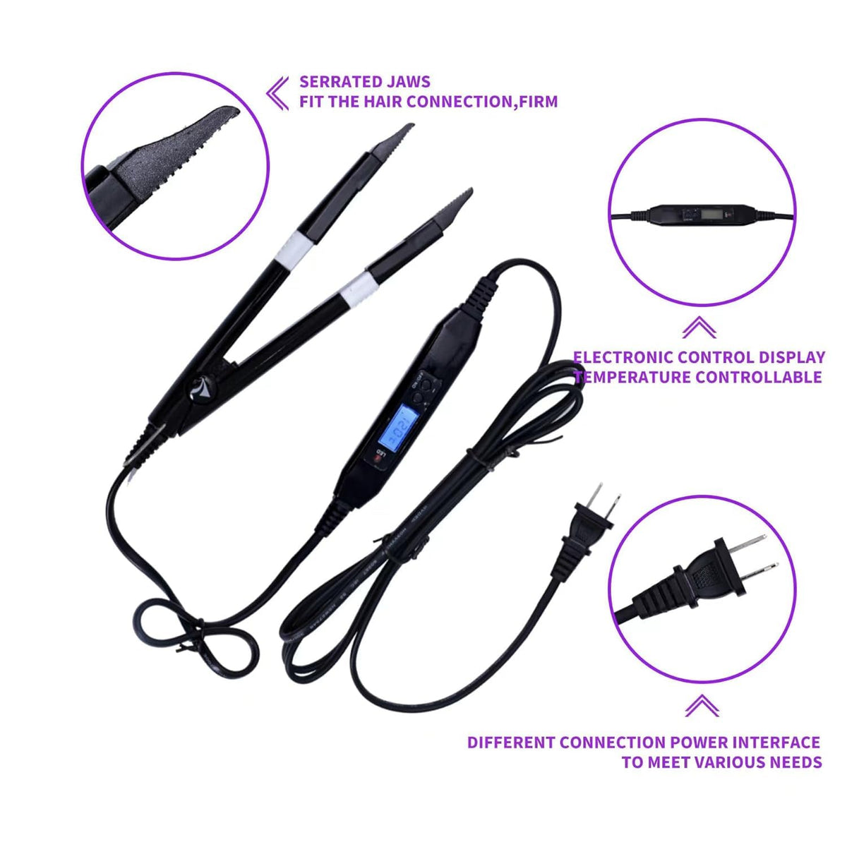 Complete V Light professional hair extension system set