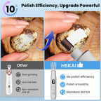 Hskai electric nail file with integrated lamp feature