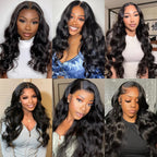 Authentic natural color human hair weave bundles prepared for a sew-in installation.