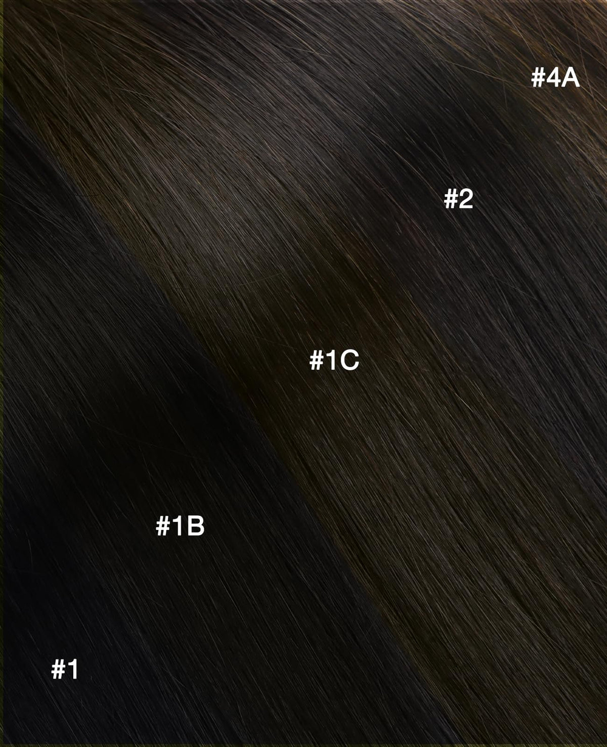 Model showcasing the blended natural look of invisible tape in extensions