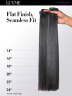 LUVME HAIR real human hair extensions styled flat layout view