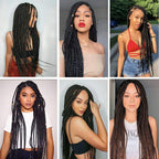 Alrence sweat resistant synthetic crochet twist braids packaging layout with natural black extensions.