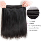 Length comparison of the 18 inch, 20 inch, and 22 inch straight hair weave bundles.