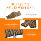 Sunny Hair one hundred grams human hair bundle full length view