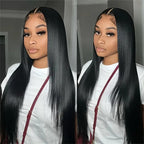 Silky texture of imported Brazilian straight human hair extensions for women