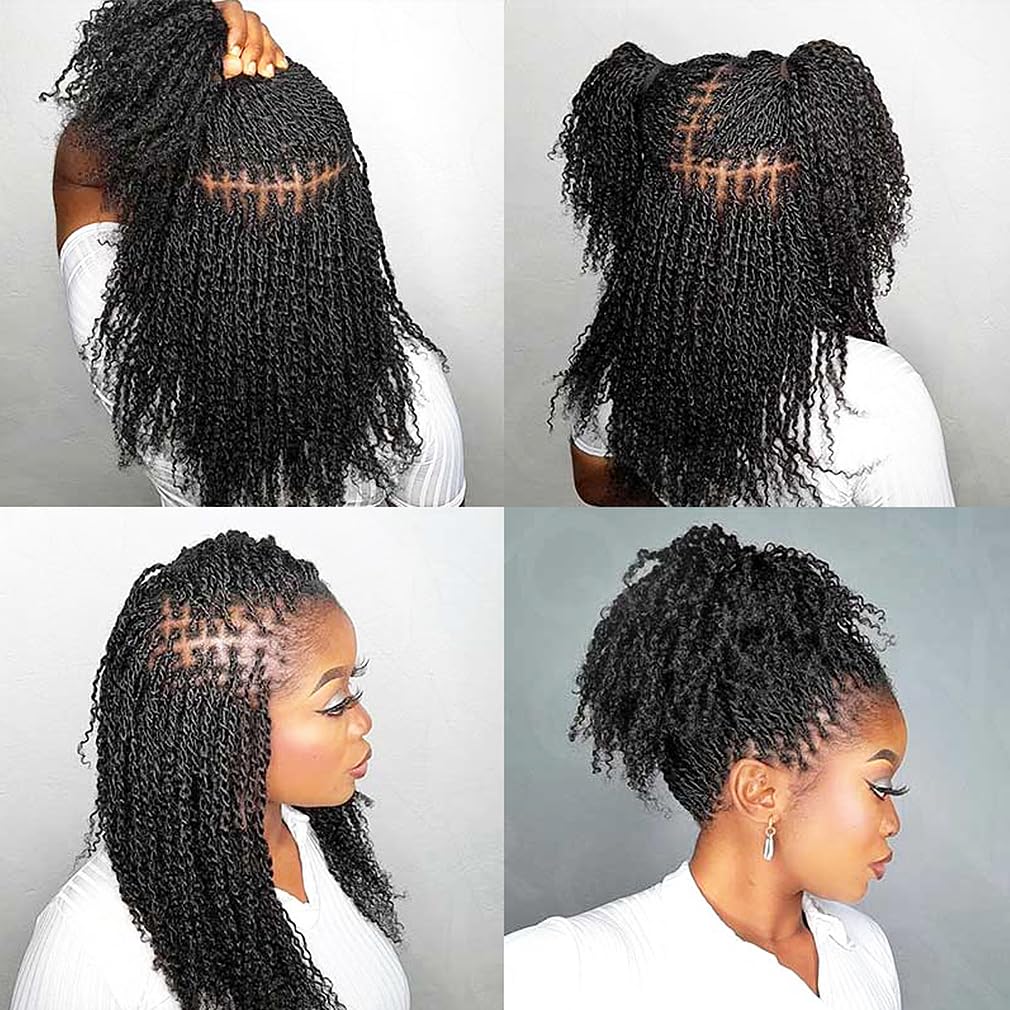 Side view of textured afro kinky bulk hair ideal for crochet weaves.